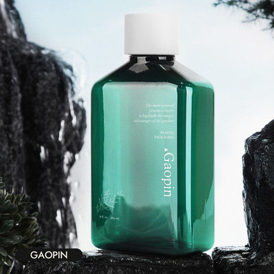 ขวดแชมพูและครีมนวดสุดหรูขวดเจลอาบน้ำ PET ใสบรรจุภัณฑ์ 400ml PCR Toner Container