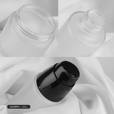 ขายส่ง 50/100 / 120ml ecofriendly pet white โลชั่นล้างหน้าเครื่องสำอางขวดปั๊มพลาสติก