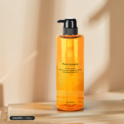500ml หรูหราสัตว์เลี้ยงพลาสติกโลชั่นล้างร่างกายภาชนะขวดแชมพูใส