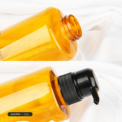 500ml หรูหราสัตว์เลี้ยงพลาสติกโลชั่นล้างร่างกายภาชนะขวดแชมพูใส
