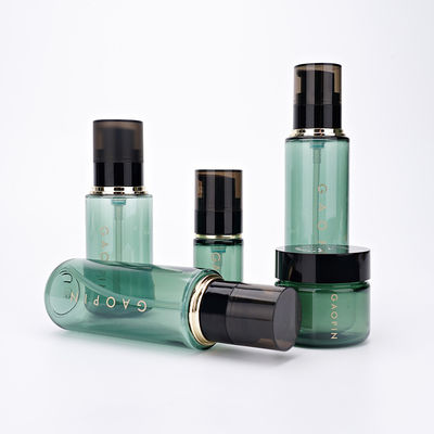 30ml 90ml 110ml 130ml สีดำปั๊มและ 30g ครีม Jar Skincare ขวดพลาสติกเครื่องสำอาง