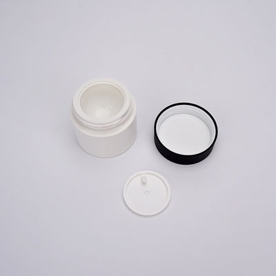 คอนเทนเนอร์ฝาเกลียว PET 30ml, ขวดเครื่องสำอางครีมพลาสติกสีขาว
