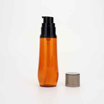 SGS ภาชนะบรรจุเครื่องสำอาง 50ml 80ml 110ml PET ขวดปั๊มพลาสติก