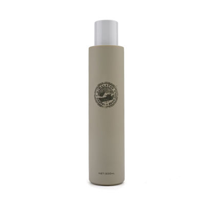 ขวดโลชั่นพลาสติก HDPE สีเทา SGS 120ml 200ml 50ml 75ml การติดฉลากการจัดการพื้นผิว