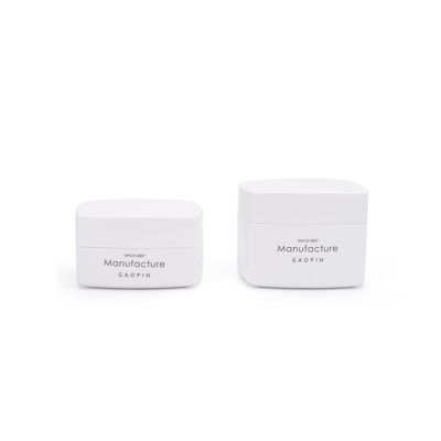 คอนเทนเนอร์ขวดโลชั่นสแควร์พลาสติก 30g 50g สำหรับบรรจุภัณฑ์ครีมบำรุงผิวกาย