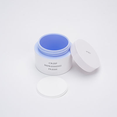 ขวดโลชั่นพลาสติก PETG สีขาวบรรจุภัณฑ์บำรุงผิว 15g 20g ขวดเครื่องสำอาง