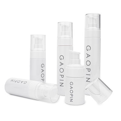 30ml 50ml 60ml 80ml 100ml PET โลชั่นสีขาวปั๊มสเปรย์ขวดโลชั่นพลาสติก