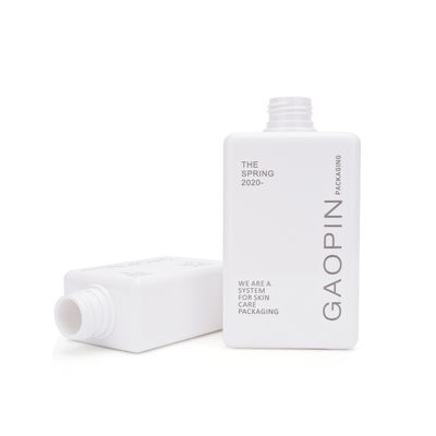 ขวดแชมพูสแควร์แชมพูล้างร่างกาย 280ml ขวดแชมพูสีขาวพร้อมปั๊ม