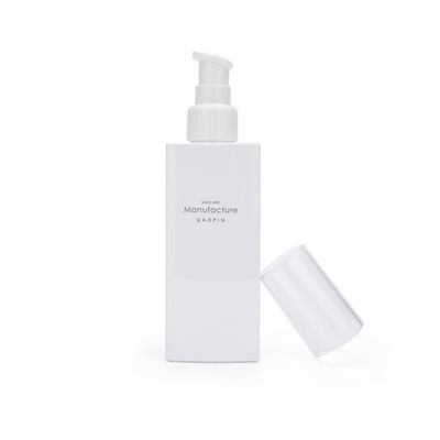 White Square 100ml 120ml 150ml 200ml คอนเทนเนอร์บำรุงผิวหน้าขวดพลาสติกโลชั่น