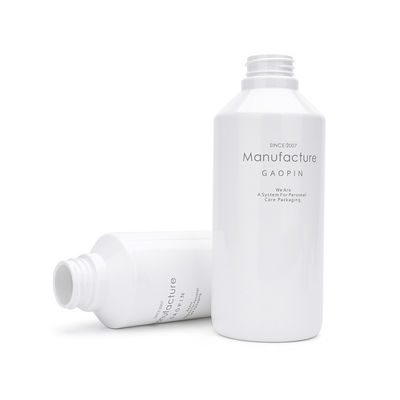 ขวดแชมพู QS สีขาว PET 300ml 500ml ปั๊มโลชั่นสำหรับครีมนวดผม