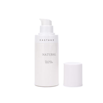 ขวดเครื่องสำอางพลาสติก OEM บรรจุภัณฑ์ขวด PET สีขาว 30ml 50ml 80ml 100ml