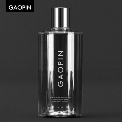 400ml ขวดพลาสติกใส PET แชมพูเปล่าคอนเทนเนอร์เจลอาบน้ำ